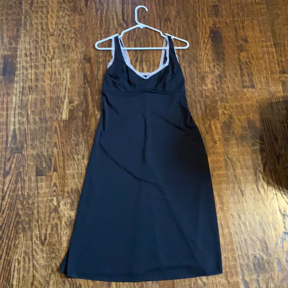 Long black semi formal black dress